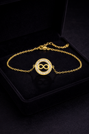 Pulseira Infinito Feminina banhada a ouro 18K