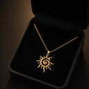 Colar Sol  Místico 2mm Banhado a Ouro