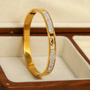 Bracelete Olho Grego Luxo Cravejado Feminino banhado a ouro 18K